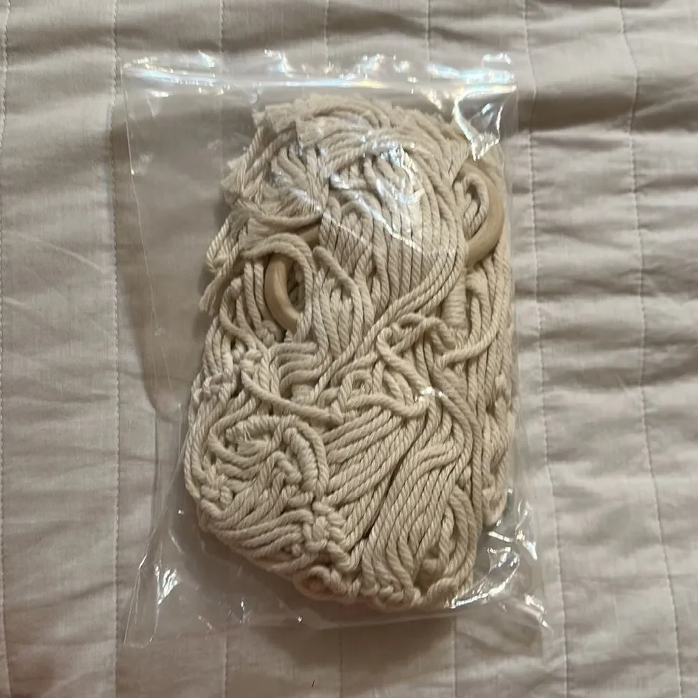 Macrame Hanging Stuffed Animal Hammock Storage